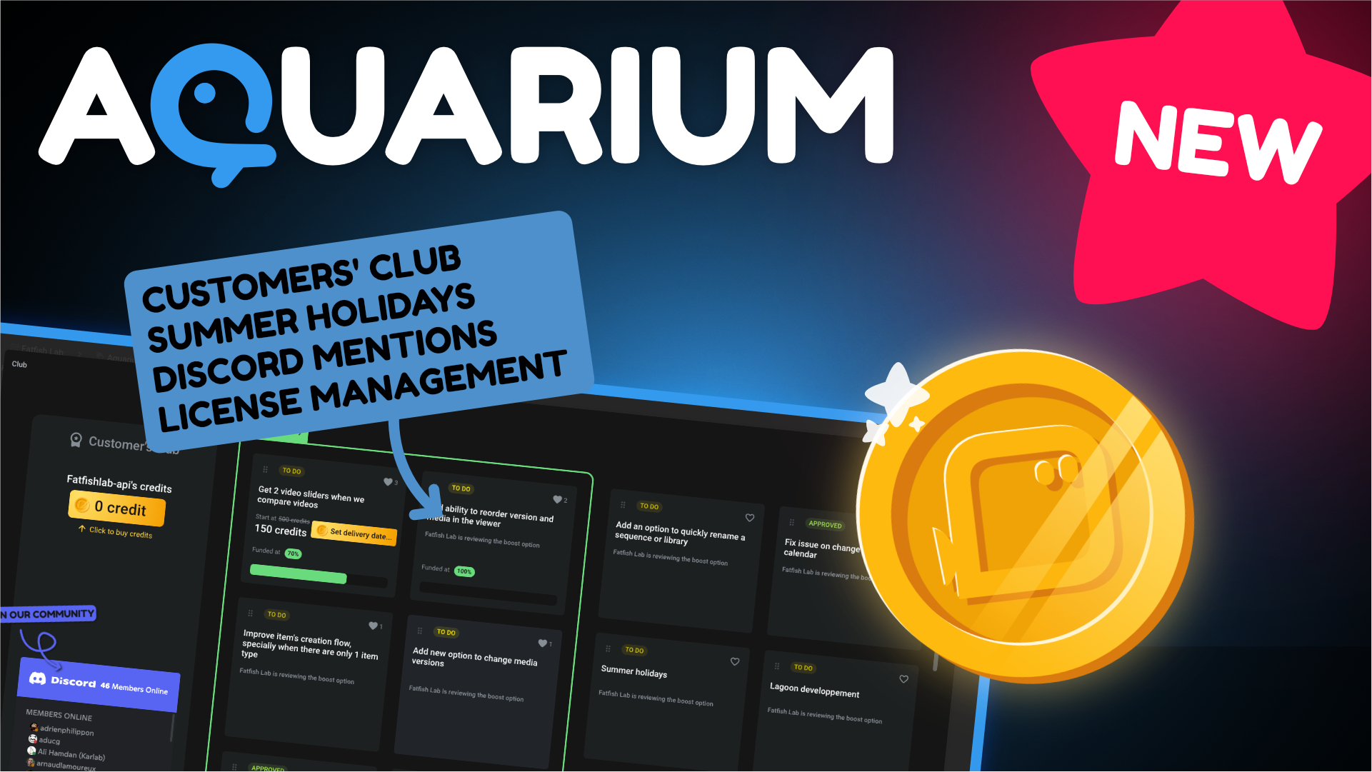 News : customers' club, license management and more...