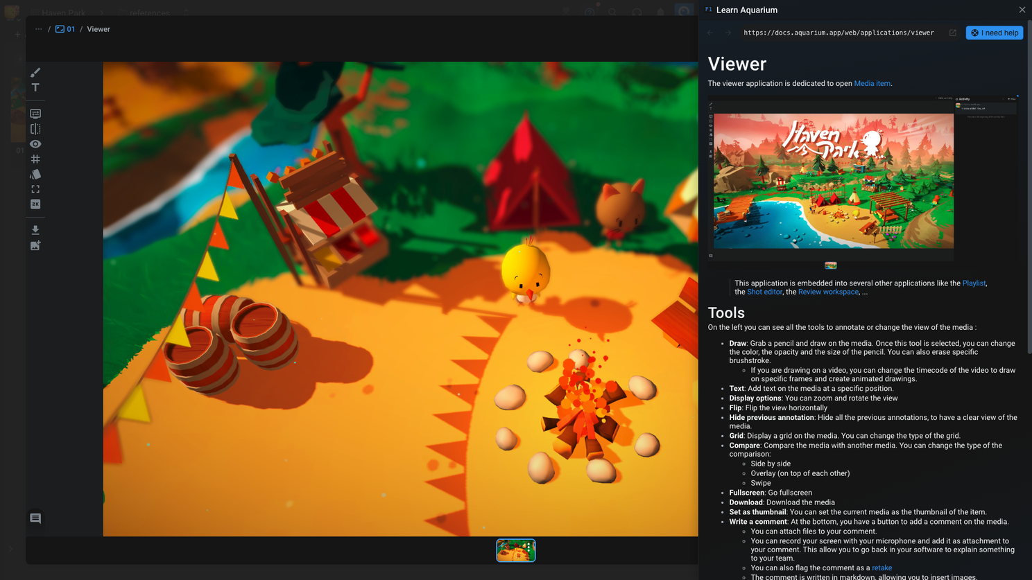 Documentation in Aquarium