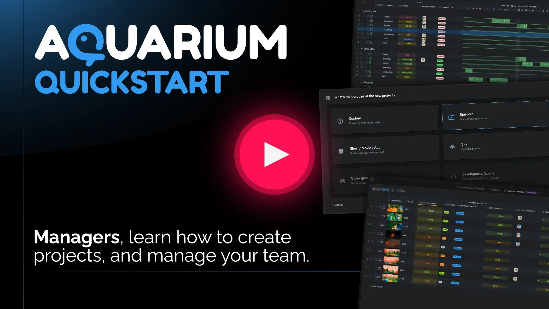 Learn how to create a new project in Aquarium