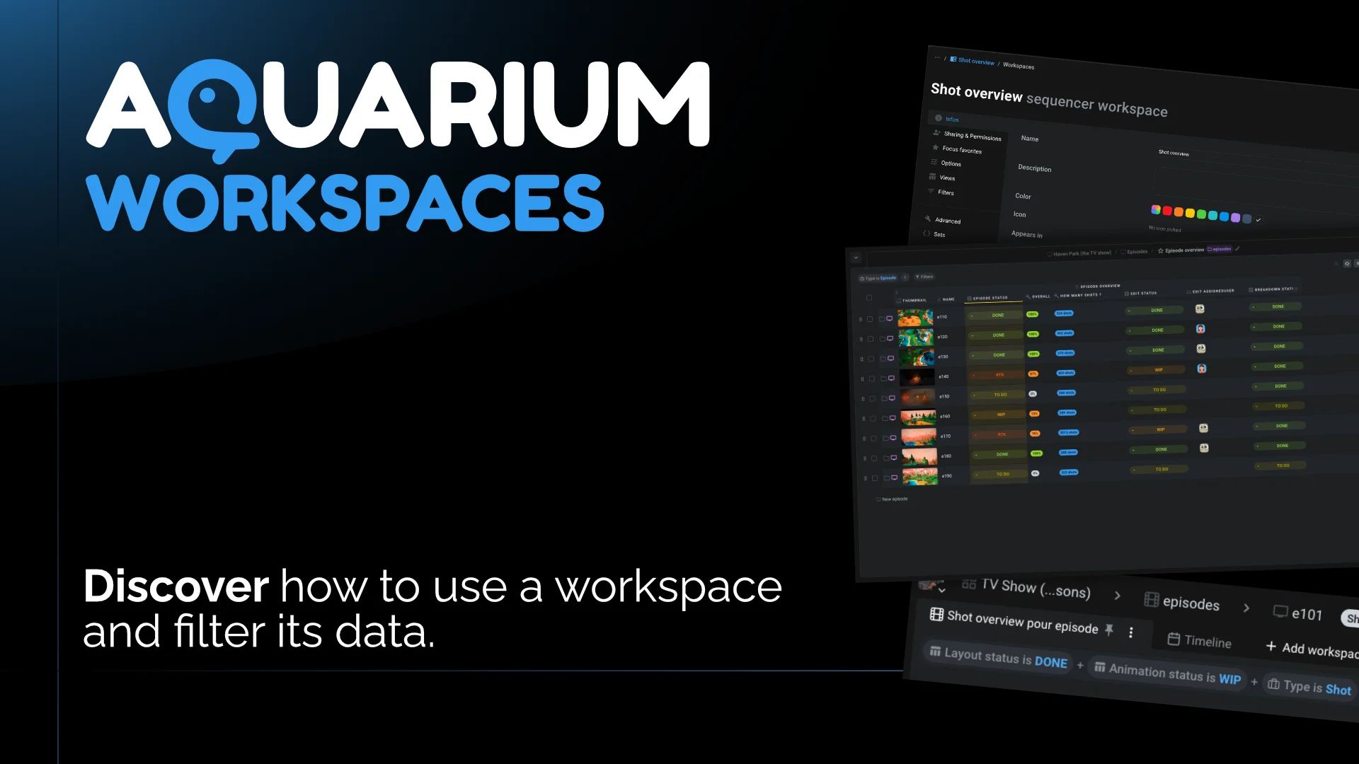 What's a workspace in Aquarium?